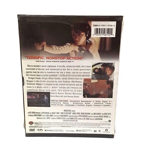 Point Of No Return DVD NEW Bridget Fonda - 5/$20 - Picture 2 of 3